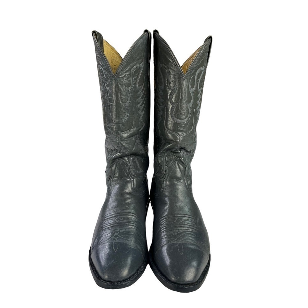 Nocona Boots‎ Mens Size 7 Gray Leather Western Cowboy - Picture 10 of 13